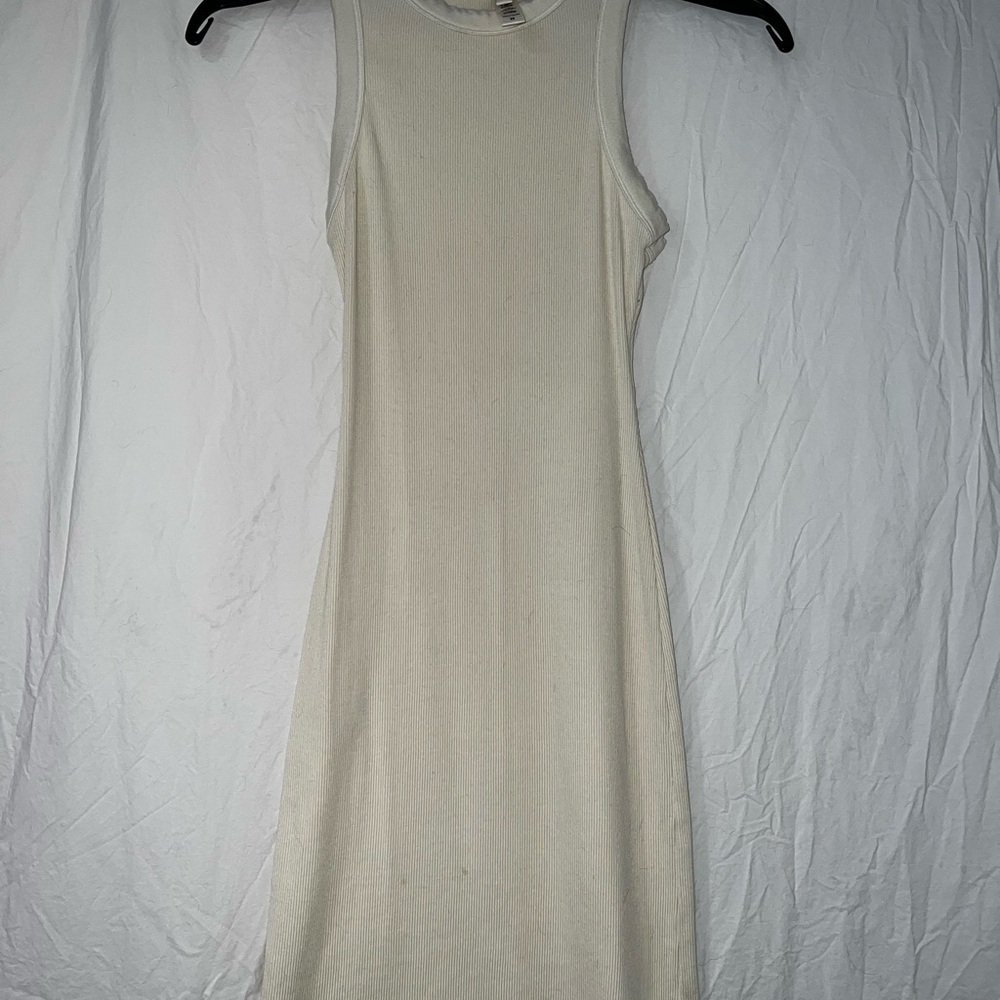 SKIMS Cream Lounge Mini Dress